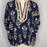 Autumn Indigo Blouse