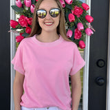 Simply Chic Ribbed Trim Top