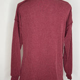 Autumn Luxe Ribbed V-Neck Top