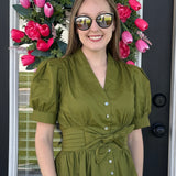 Olive You Always Tie-Waist Top