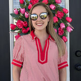 Cherry Lane Striped Blouse