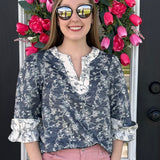 Midnight Garden Blouse