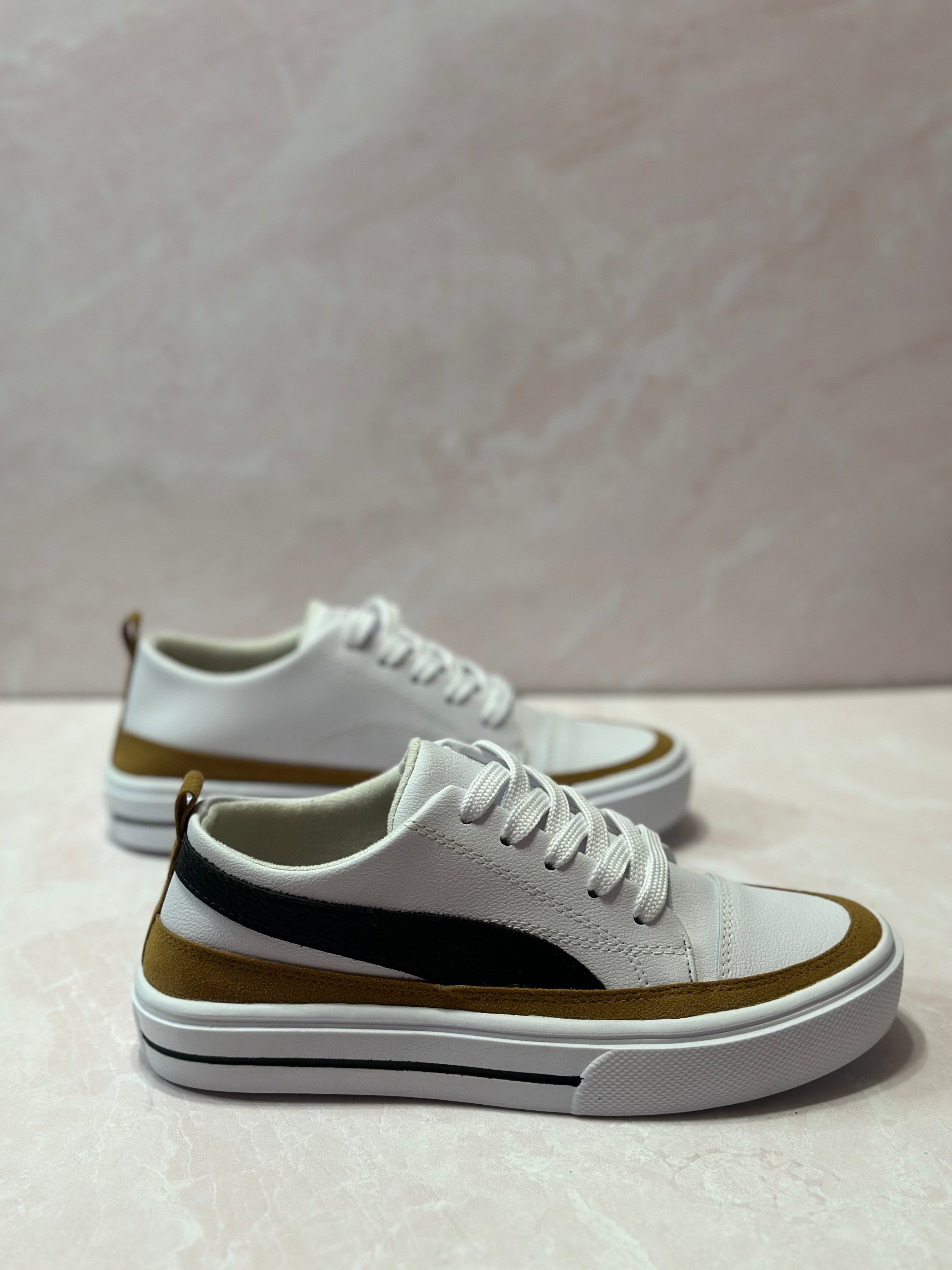 BLACK AND TAN SNEAKERS BY BRITT AND BELLE BOUTIQUE