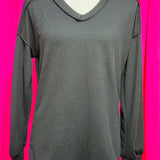 Black Ribbed Long Sleeve Top by Britt and Belle Boutique