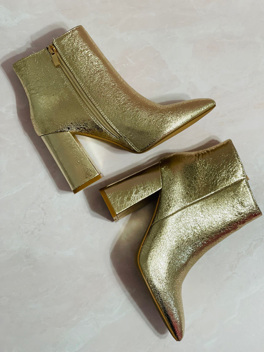 Gold SHUSHOP Veronica Boots
