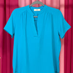 CASUAL OCEAN BLUE TOP BY BRITT AND BELLE BOUTIQUE