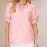Blushing Petals Ruffle Top