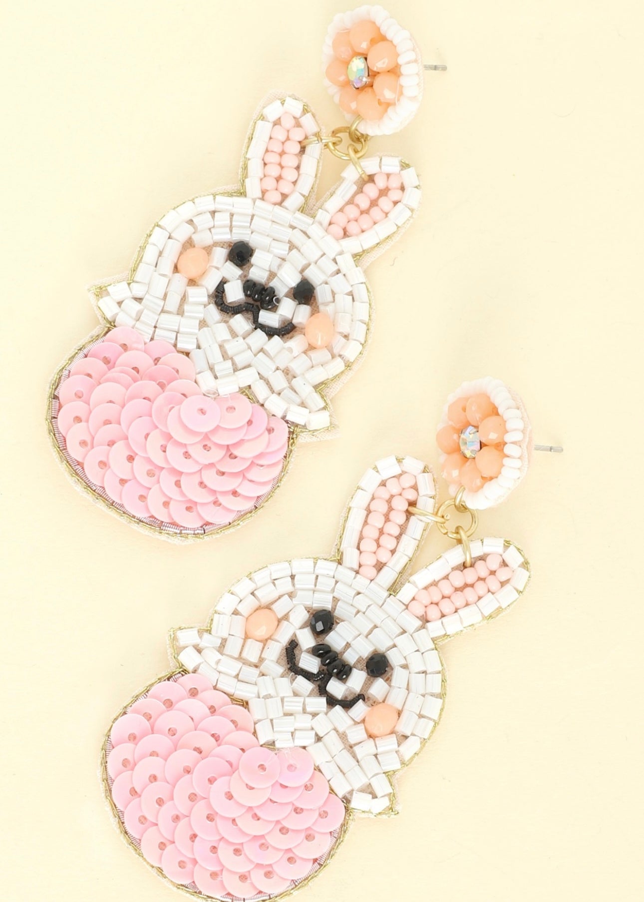 Easter Bunny Earrings by Britt and Belle Boutique