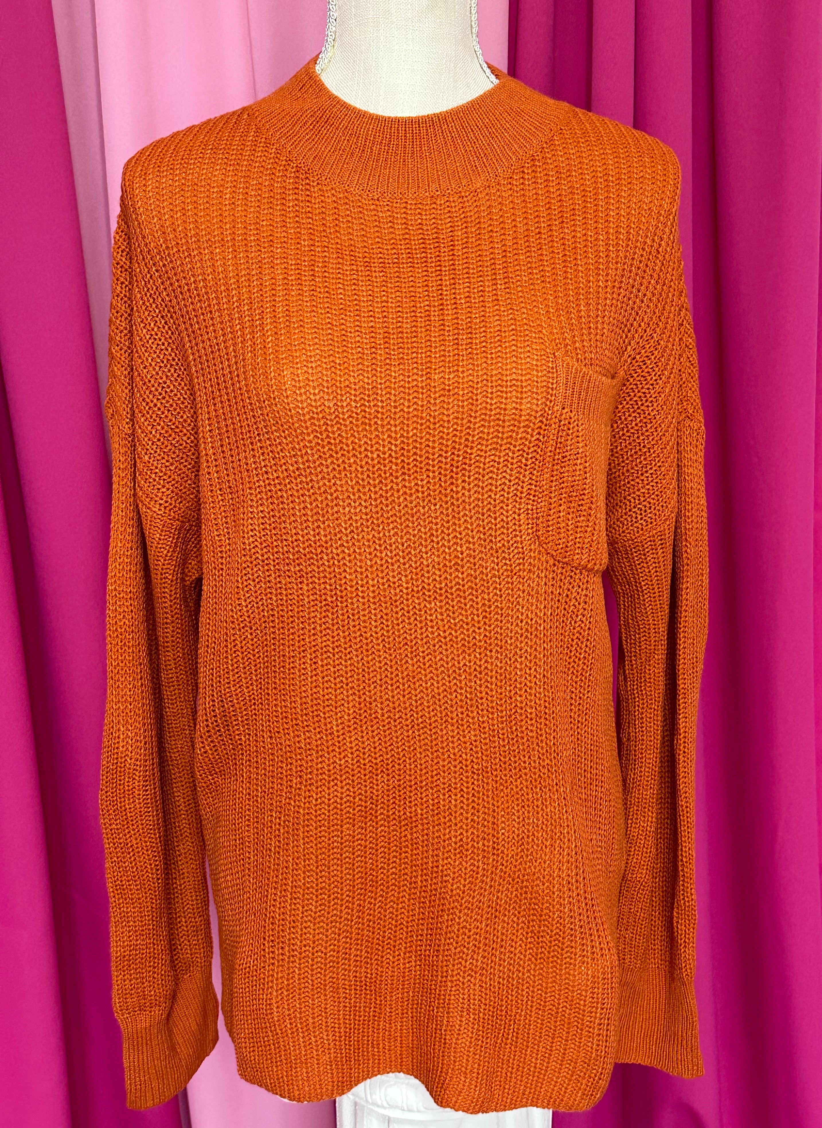 Pumpkin Orange Sweater by Britt and Belle Boutique