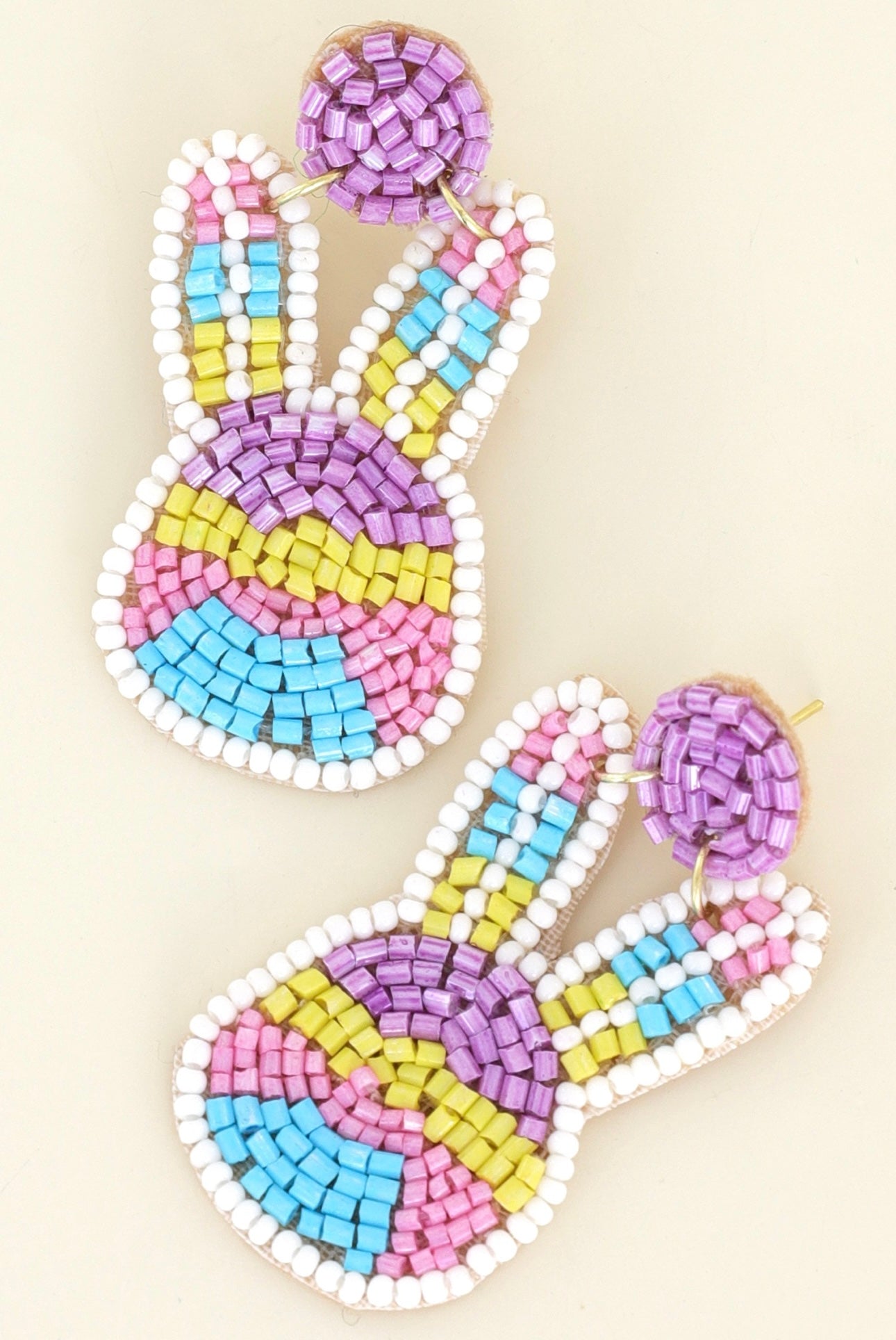 Pastel Easter Bunny Earrings 