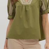 Olive Lace Daydream Top