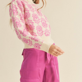 Floral Knit Sweater