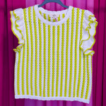 Spring Time Light Lime Sweater BY BRITT AND BELLE BOUTIQUE