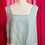 Sage Rik Rak Top by Britt and Belle Boutique