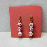Pink Blossom Wire Wrapped Earrings by Britt and Belle Boutique