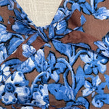 Brown and Blue Floral Top by Britt and Belle Boutique