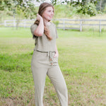Women's Green Drawstring Pants